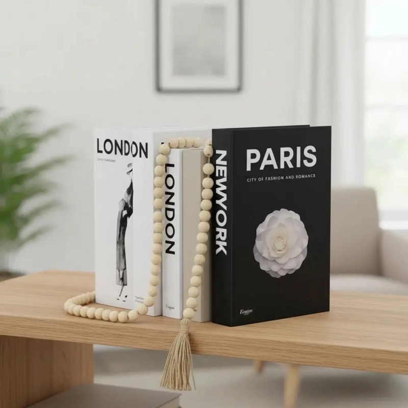 SET DE LIBROS DECORATIVOS FALSOS PARA ESTILO MINIMALISTA - 1
