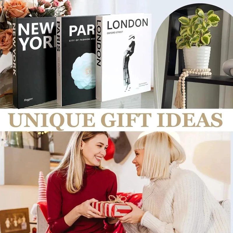 SET DE LIBROS DECORATIVOS FALSOS PARA ESTILO MINIMALISTA - 3