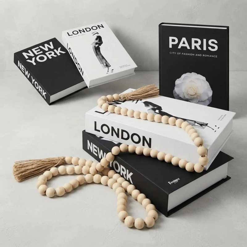 SET DE LIBROS DECORATIVOS FALSOS PARA ESTILO MINIMALISTA - 7