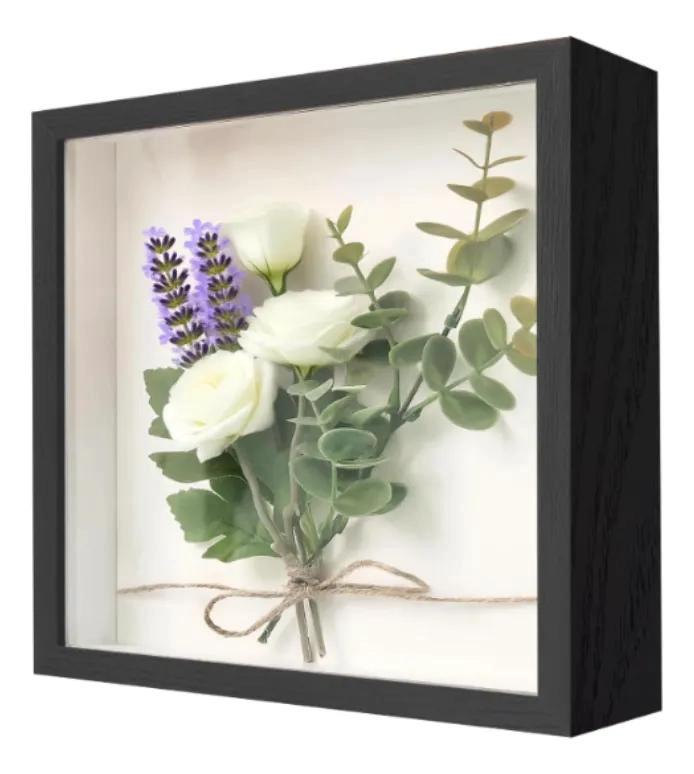 MARCO DECORATIVO SHADOW BOX 20X20 CM PARA FOTOS Y RECUERDOS - 1