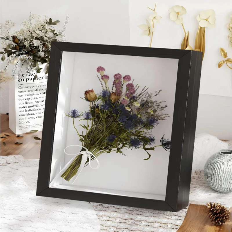 MARCO DECORATIVO SHADOW BOX 20X20 CM PARA FOTOS Y RECUERDOS - 4