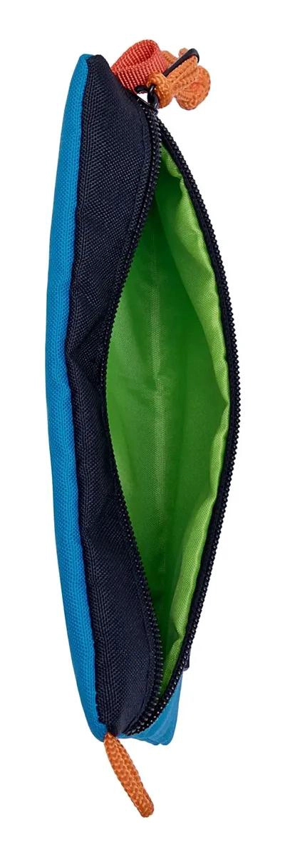 ESTUCHE UNISEX URBANO COLOR AZUL CON CIERRE PRACTICO - 3