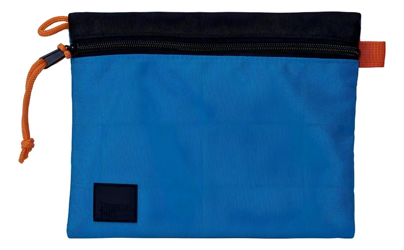 ESTUCHE UNISEX URBANO COLOR AZUL CON CIERRE PRACTICO - 4