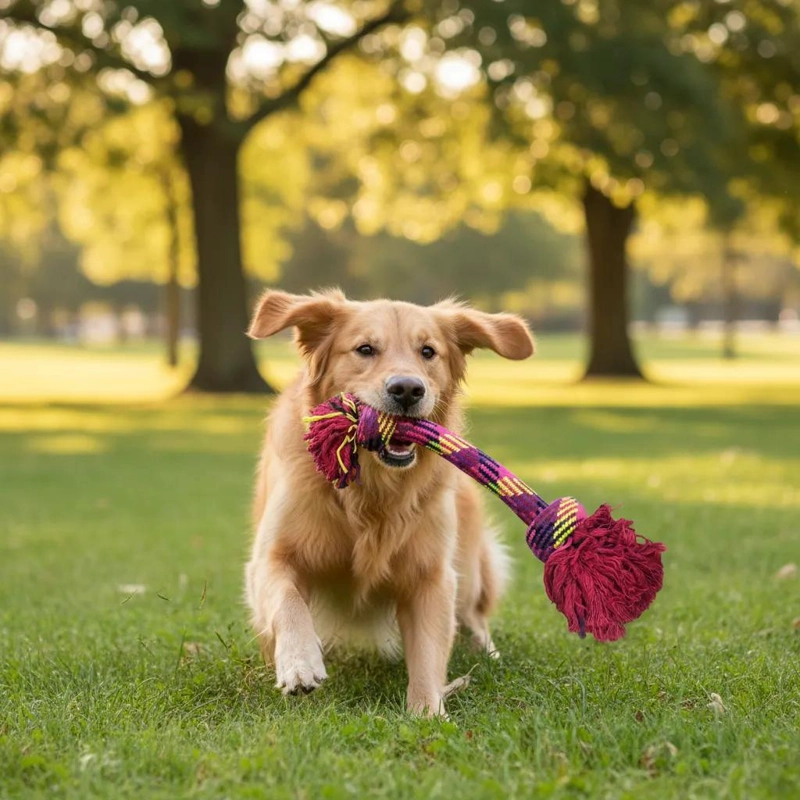 JUGUETE DE CUERDA RESISTENTE PARA PERROS GRANDES Y ACTIVOS - 2