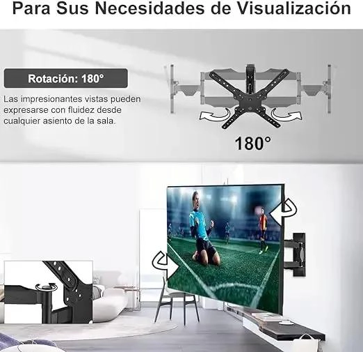 SOPORTE DE PARED PARA TELEVISOR DE 14 A 55 PULGADAS CON BRAZO ARTICULADO - 7