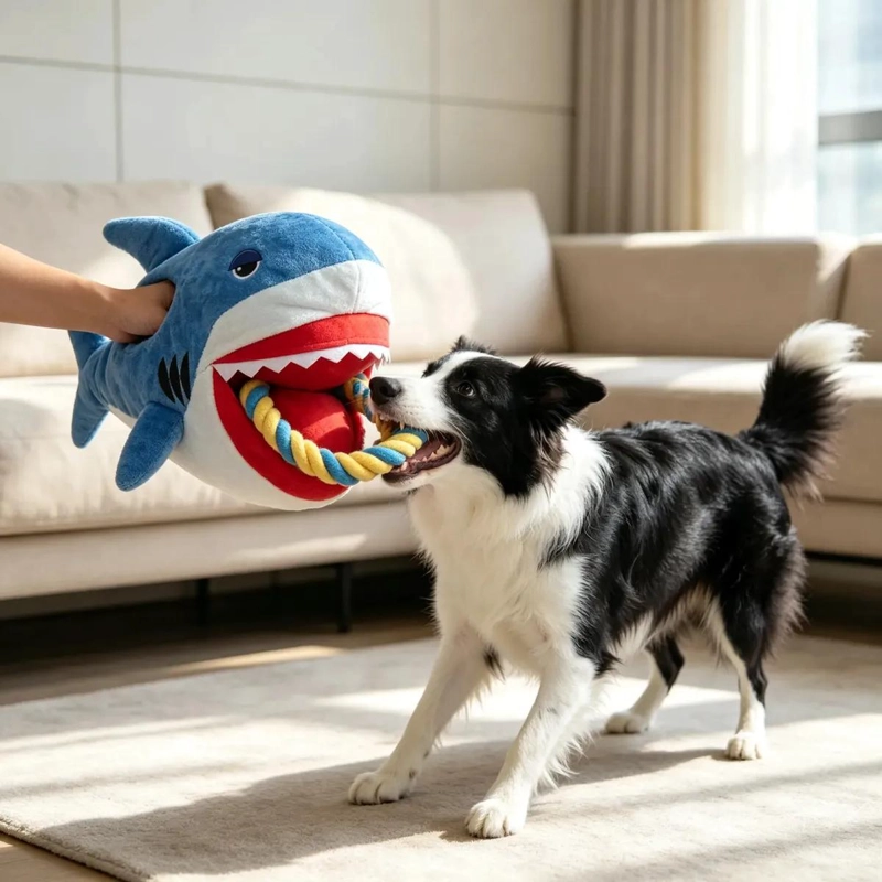 TITERE INTERACTIVO DE MANO PARA PERROS CON CUERDA RESISTENTE - 2