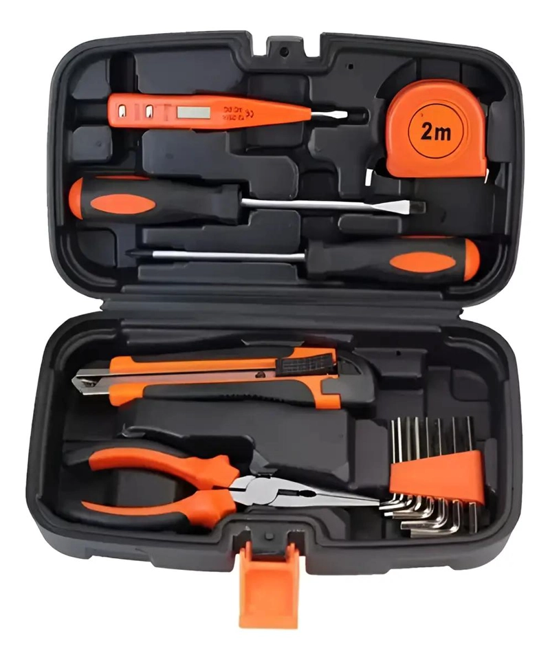KIT DE HERRAMIENTAS EN MALETIN NEGRO - 1