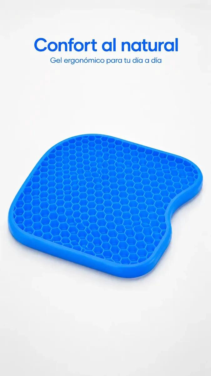 COJIN GEL ERGONOMICO PARA ALIVIO DE PRESION EN SILLAS - 2