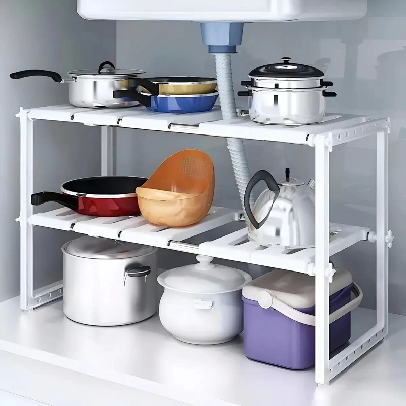 ESTANTE ORGANIZADOR MULTIUSO PARA COCINA Y HOGAR - 7