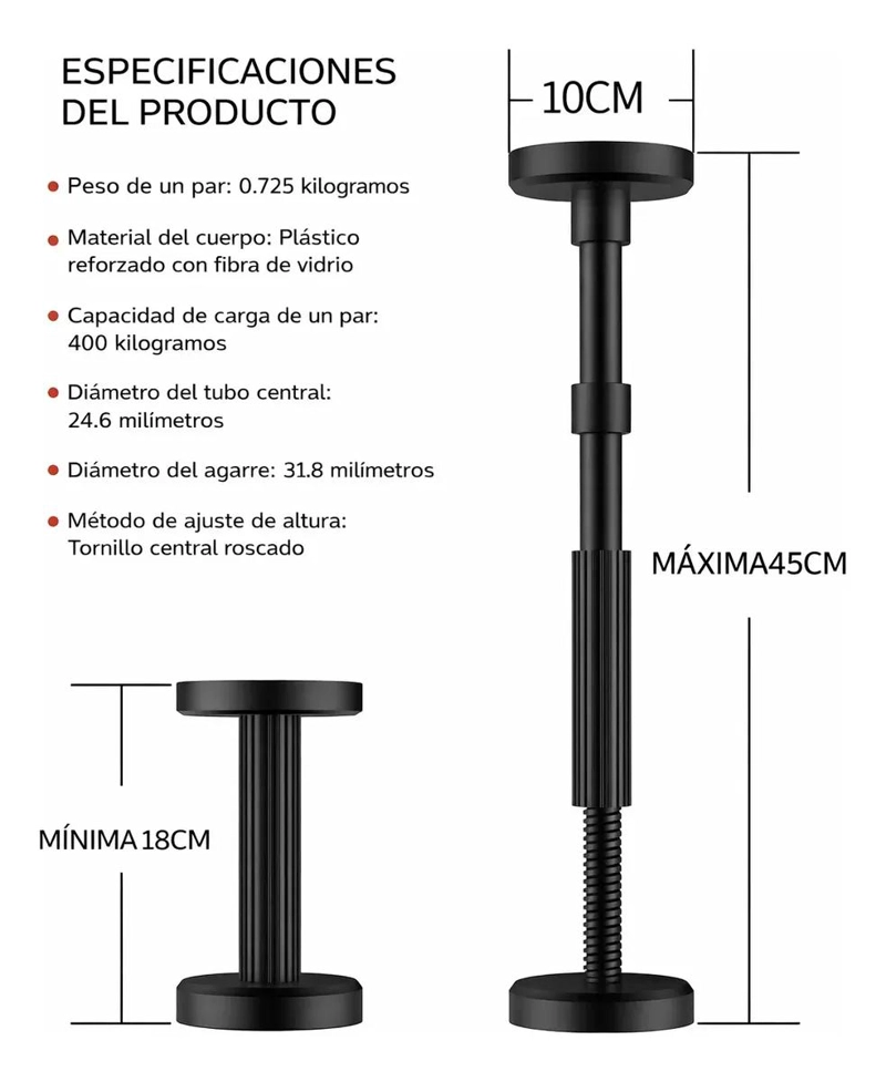 SOPORTE TELESCOPICO 18-45CM PARA INSTALACION - 2