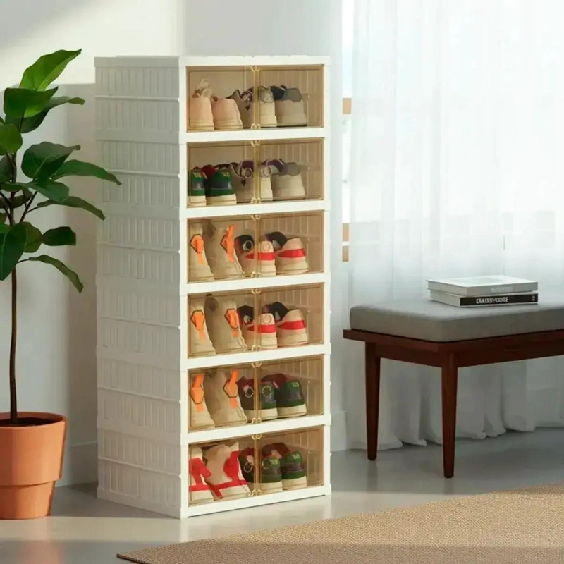 ZAPATERA PLEGABLE ORGANIZADOR 6 NIVELES Y 12 COMPARTIMENTOS - 8