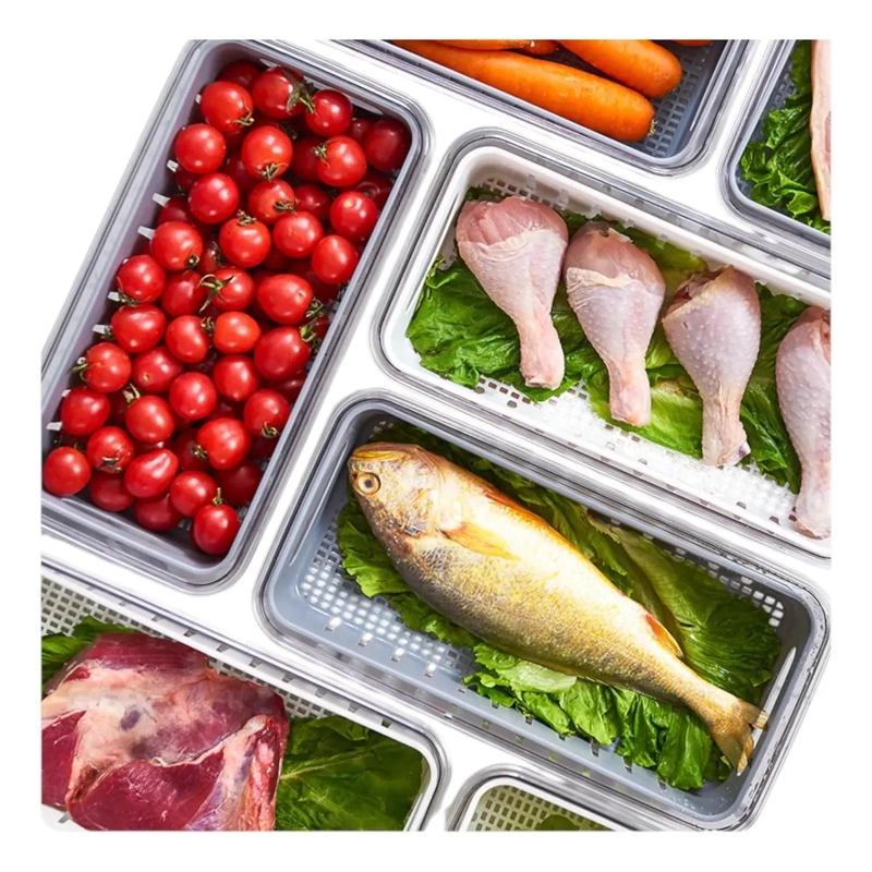 CONTENEDOR ACRILICO ORGANIZADOR DE ALIMENTOS PARA COCINA - 4