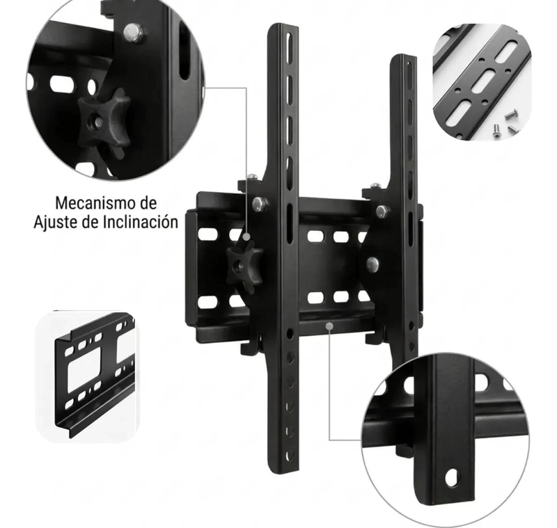 SOPORTE DE PARED INCLINABLE PARA TELEVISORES DE 32 A 70 PULGADAS - 10