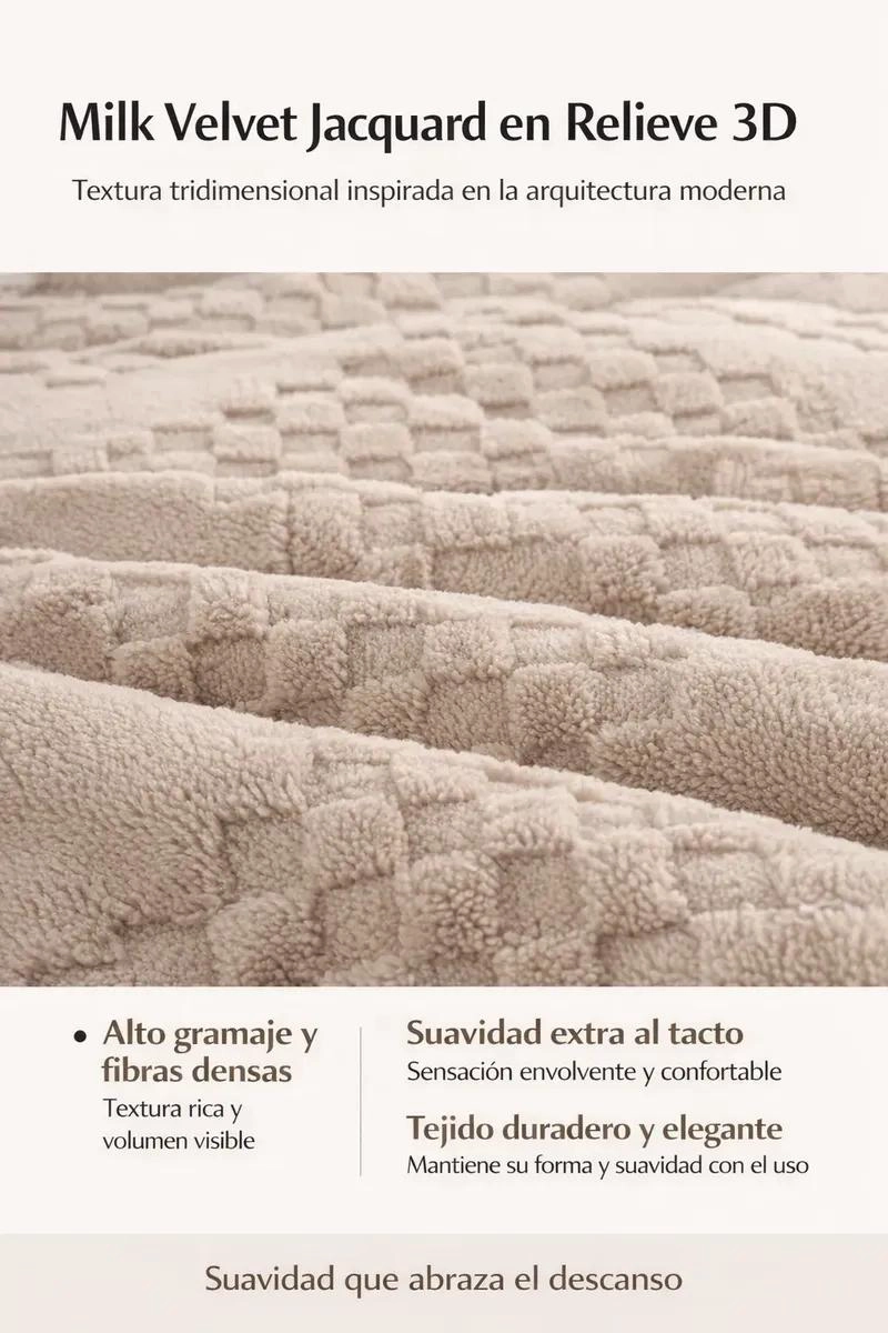 EDREDON REVERSIBLE ENGROSADO INVIERNO TEXTURA 3D KING - 6
