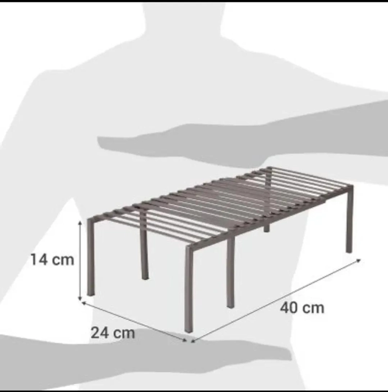 REPISA ORGANIZADORA EXTENSIBLE DE ACERO PARA COCINA GRIS - 6