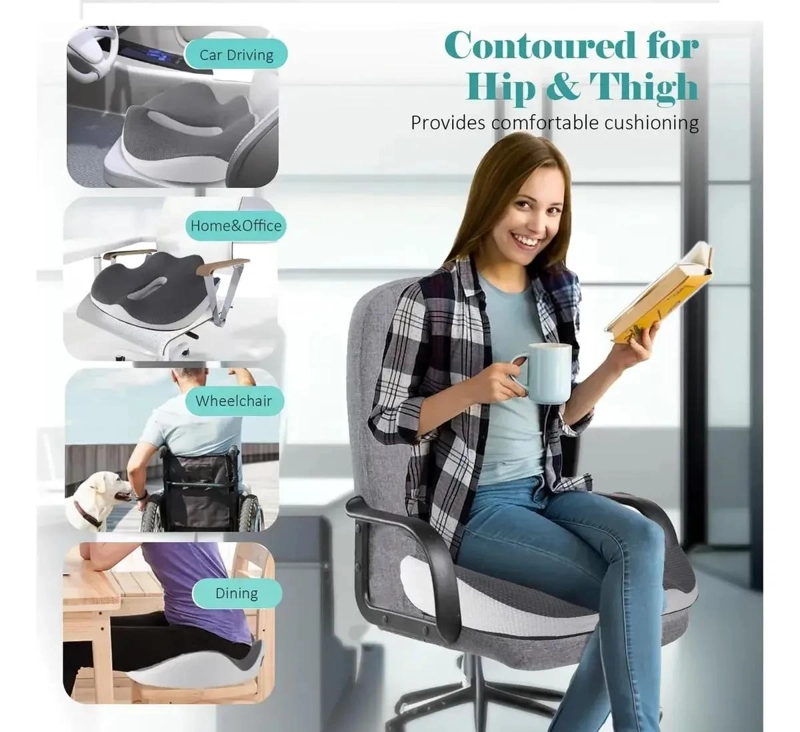 COJIN ERGONOMICO PARA SILLA DE OFICINA Y COCHE - 8