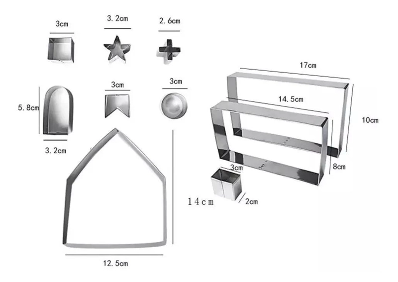 CORTADOR METALICO PARA GALLETAS CON DISEÑO 3D DE CASA DE JENGIBRE - 2