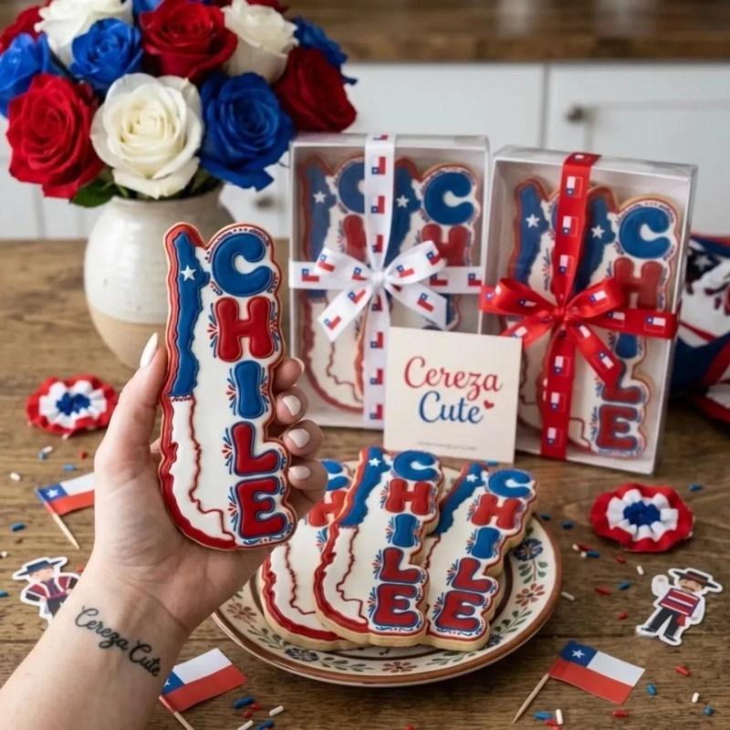 MOLDE CORTADOR Y SELLO PARA FONDANT CON DISEÑO DE PAIS Y FECHAS PATRIAS - 3