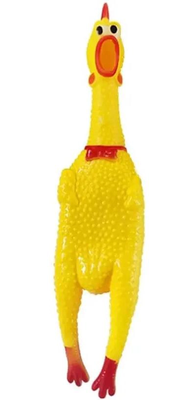 JUGUETE CHIRRIANTE DE POLLO PARA PERROS 41 CM - 1