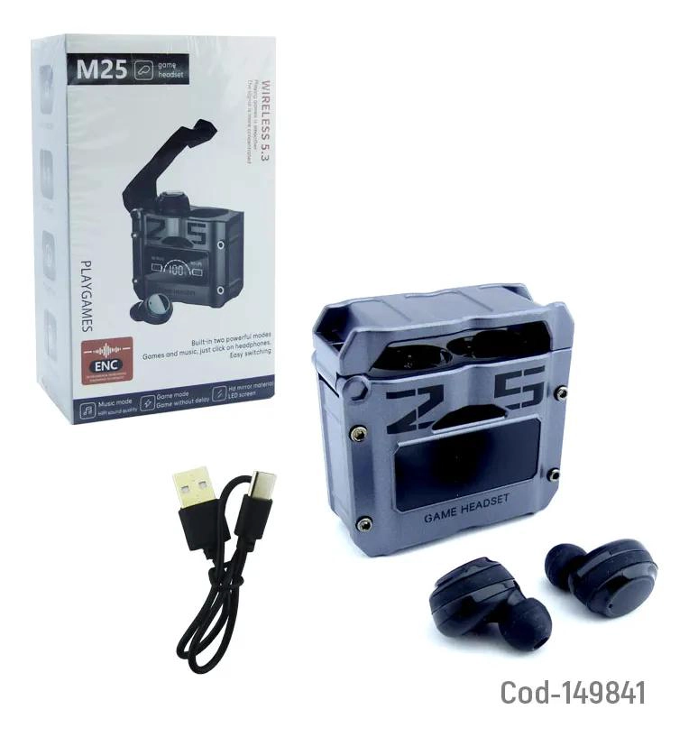 AUDIFONOS INALAMBRICOS BLUETOOTH PARA JUEGOS M25 - 3