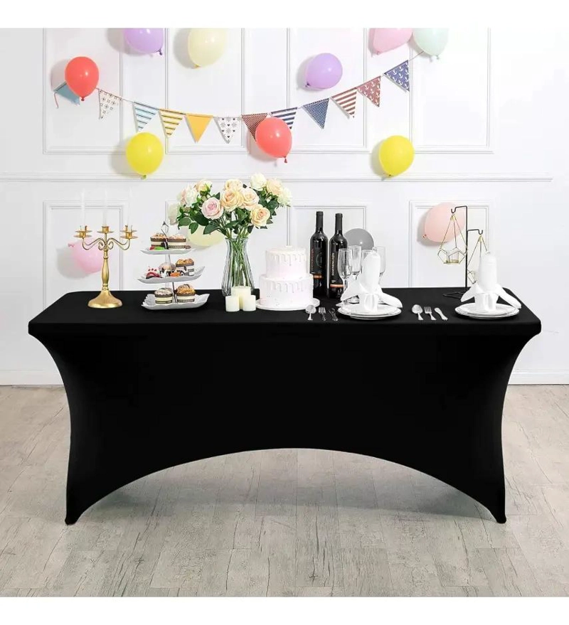 MANTEL SPANDEX RECTANGULAR PARA MESA PLEGABLE 183X76 CM - 1