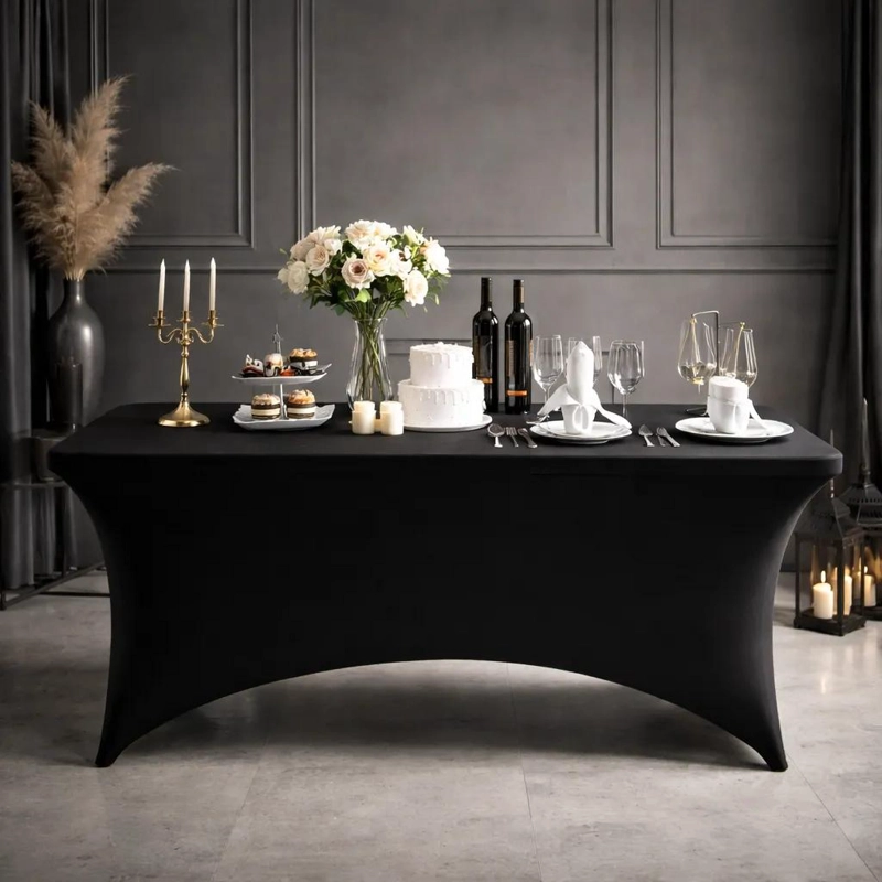 MANTEL SPANDEX RECTANGULAR PARA MESA PLEGABLE 183X76 CM - 3