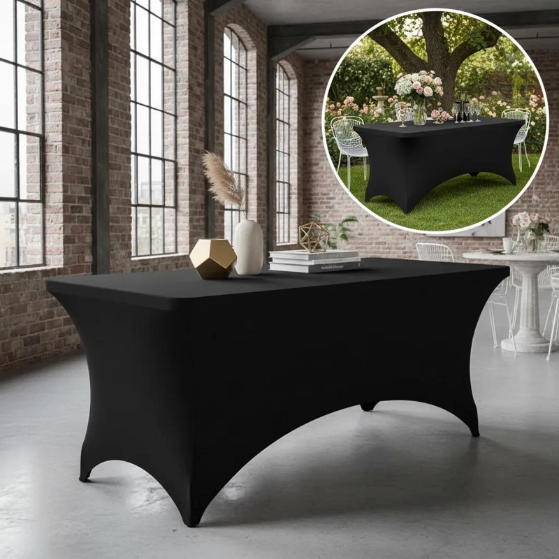 MANTEL SPANDEX RECTANGULAR PARA MESA PLEGABLE 183X76 CM - 4