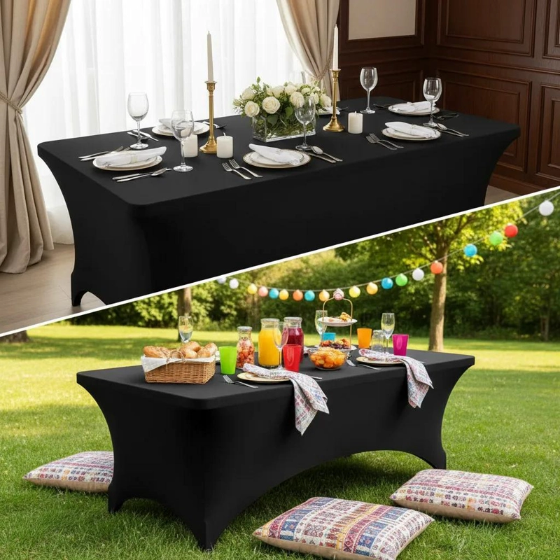MANTEL SPANDEX RECTANGULAR PARA MESA PLEGABLE 183X76 CM - 5