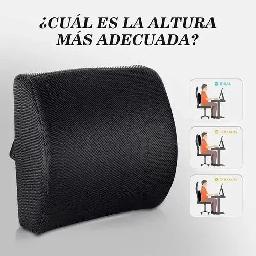 COJIN ERGONOMICO SOPORTE LUMBAR PARA SILLAS Y AUTOS - 2