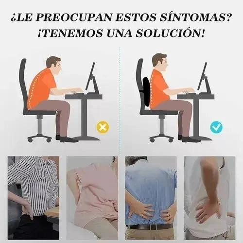COJIN ERGONOMICO SOPORTE LUMBAR PARA SILLAS Y AUTOS - 3