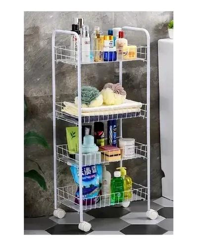 CARRITO ORGANIZADOR FRUTAL CON 4 ESTANTES Y RUEDAS - 3