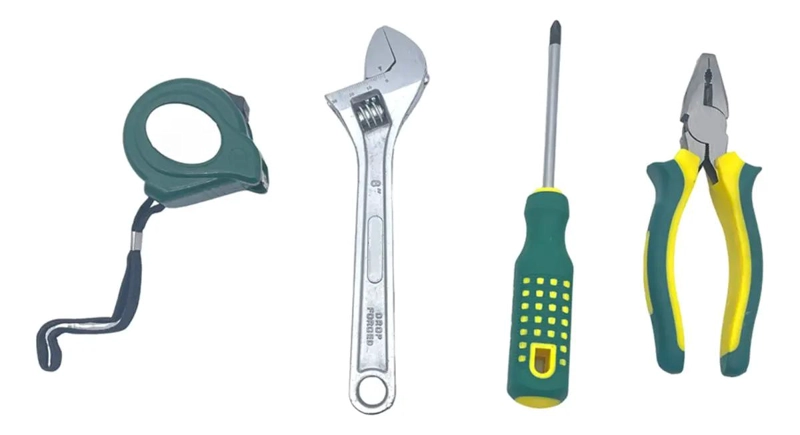 JUEGO DE 4 HERRAMIENTAS DOME STICAS PARA REPARACIONES Y MEDICION - 1