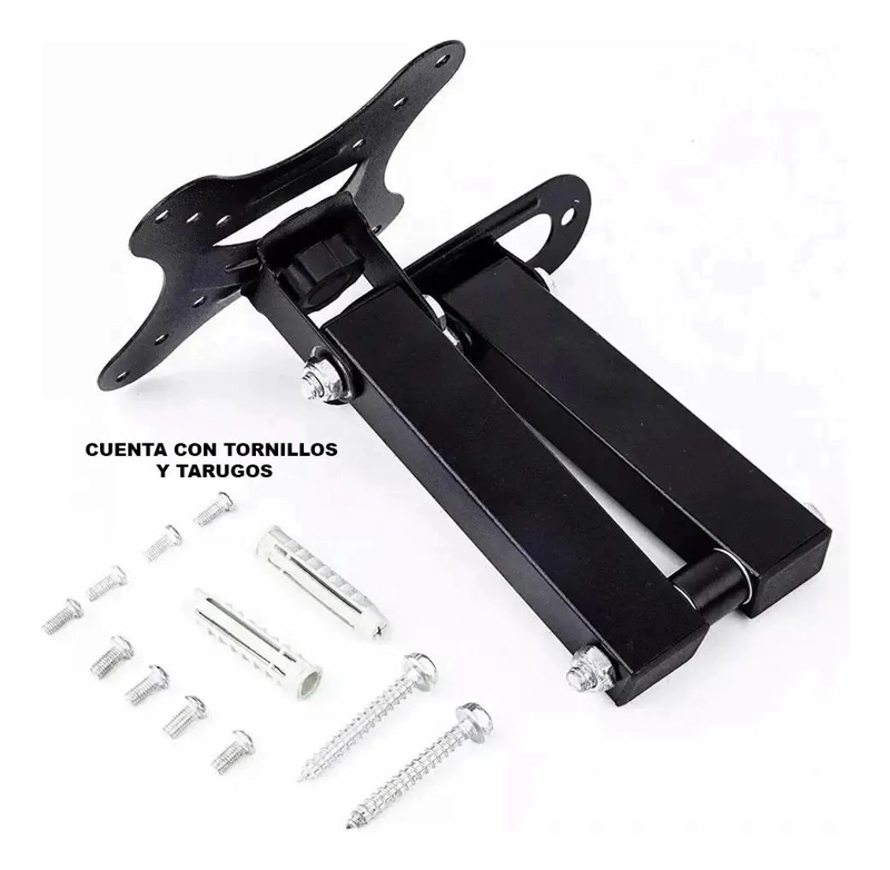 SOPORTE MOVIL PARA TV Y MONITOR DE 10 A 32 PULGADAS EN COLOR NEGRO - 6