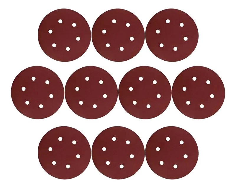 DISCOS DE LIJA VELCRO 225MM GRANO 120 PACK DE 10 UNIDADES - 1