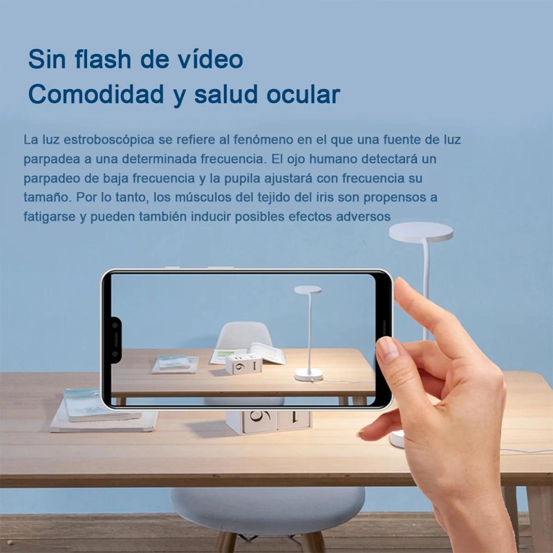 LAMPARA DE ESCRITORIO LED PORTATIL CON LUZ NATURAL Y USB - 5