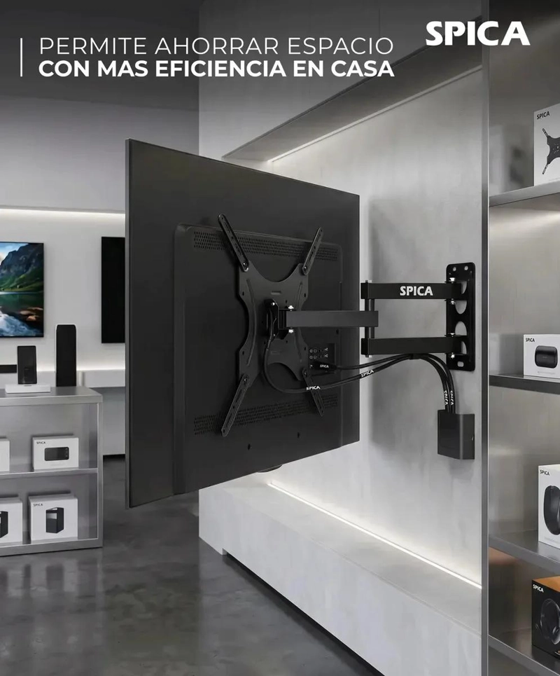 SOPORTE DE PARED ARTICULADO PARA TELEVISORES DE 14 A 55 PULGADAS - 4