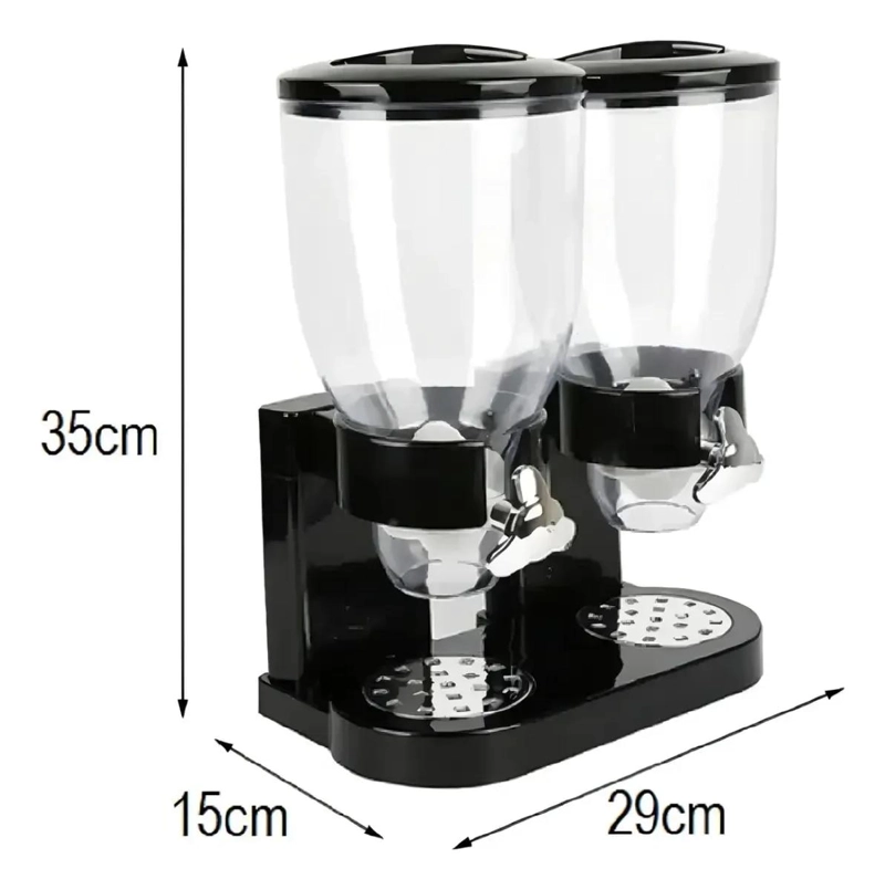 DISPENSADOR DOBLE DE CEREALES Y GRANOS PARA COCINA - 4