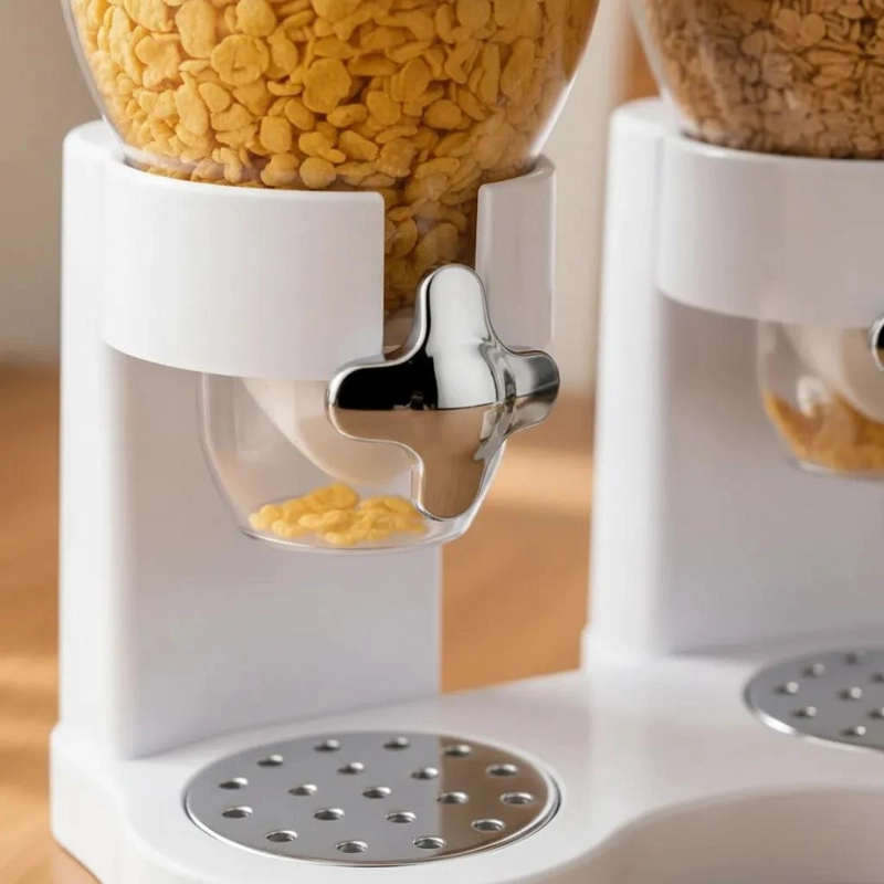 DISPENSADOR DOBLE DE CEREALES Y GRANOS PARA COCINA - 6