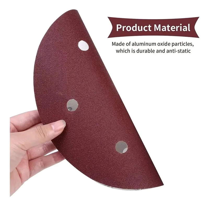 DISCO LIJA VELCRO 225MM GRANO 120 PACK 10 UNIDADES - 7