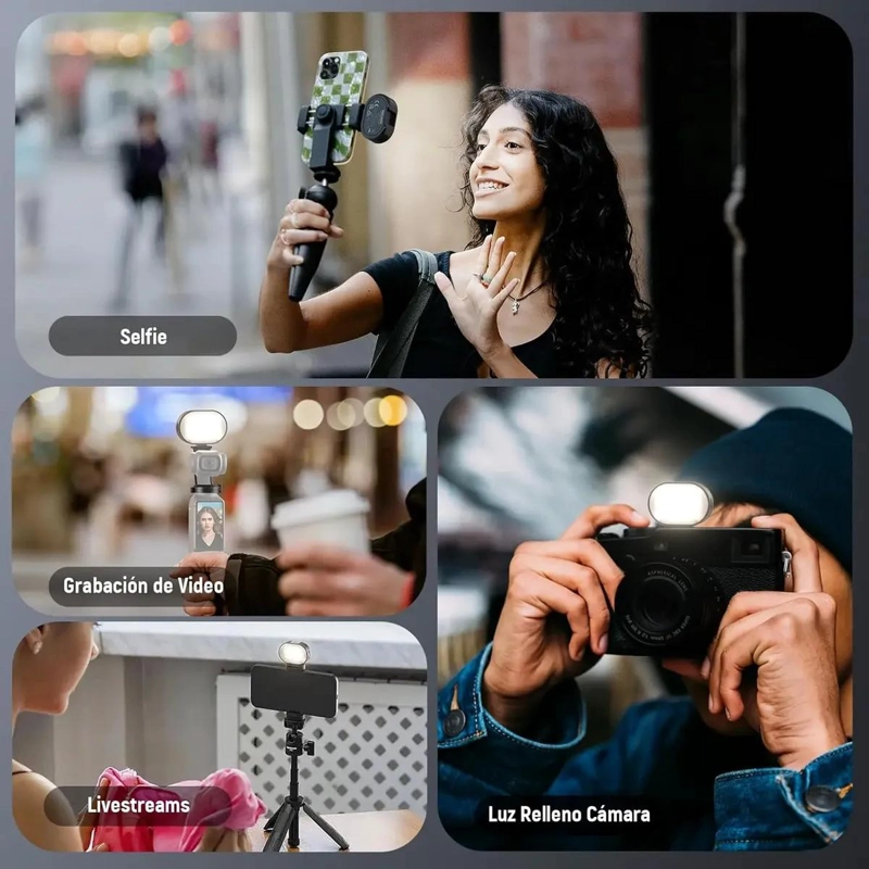 MINI LUZ LED MAGNE TICA PARA CAMARAS Y SMARTPHONES - 3