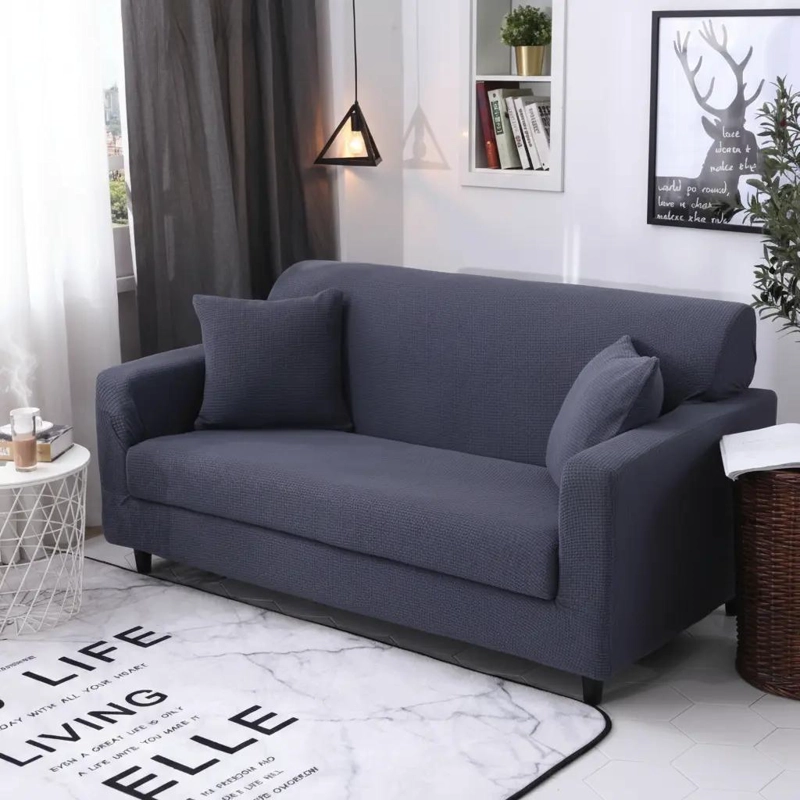 FUNDA PROTECTORA PARA SOFA DE 2 CUERPOS CON ESTILO - 1