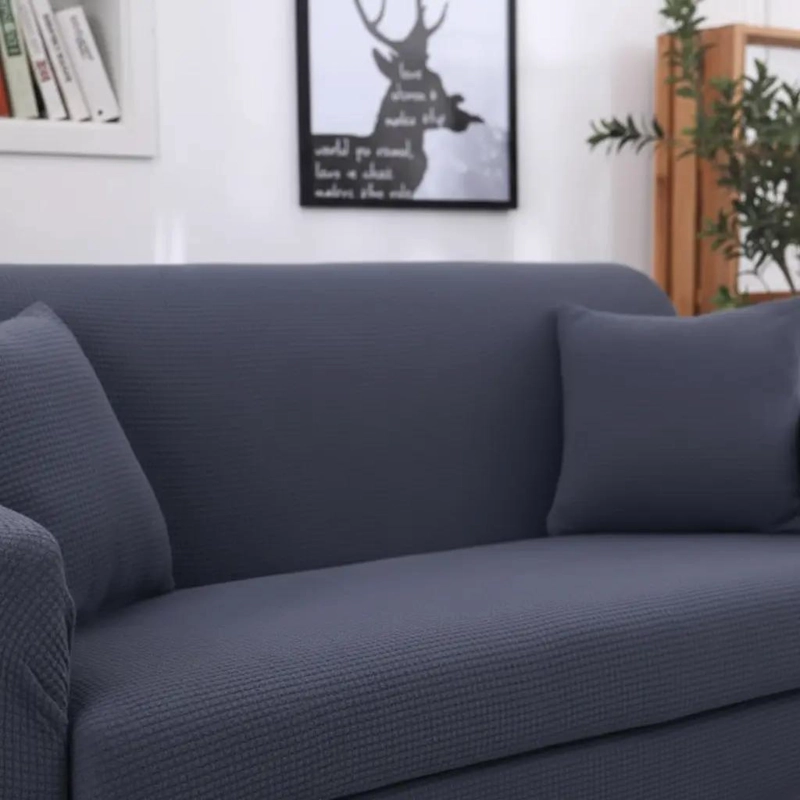 FUNDA PROTECTORA PARA SOFA DE 2 CUERPOS CON ESTILO - 4