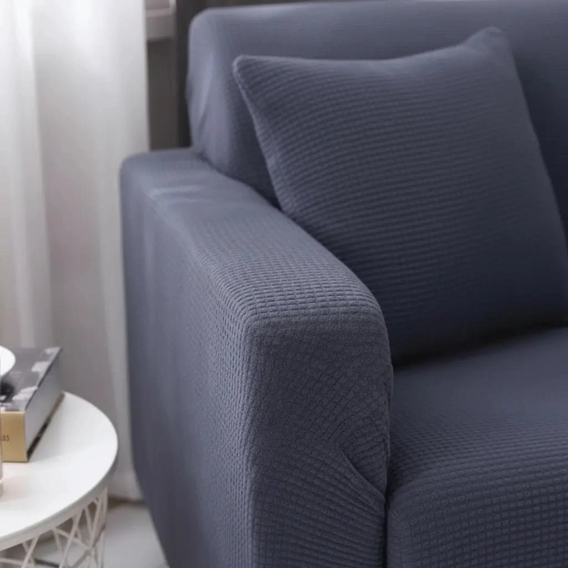 FUNDA PROTECTORA PARA SOFA DE 2 CUERPOS CON ESTILO - 8