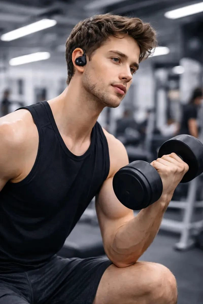 AUDIFONOS BLUETOOTH IMPERMEABLES PARA DEPORTISTAS CON SONIDO POTENTE - 5