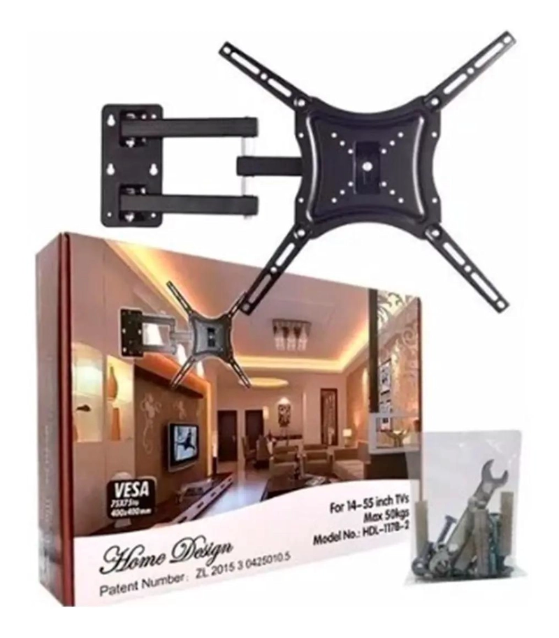 SOPORTE DE TV PARED BRAZO MOVIL PARA PANTALLAS DE 14 A 55 PULGADAS - 2