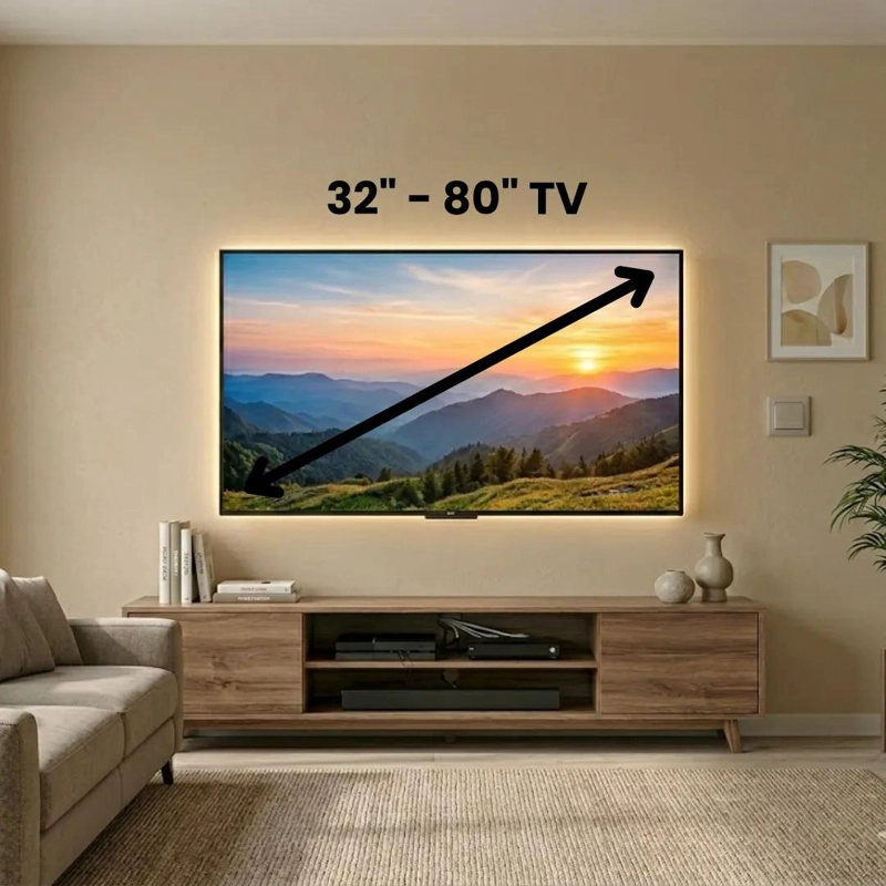 SOPORTE UNIVERSAL REGULABLE PARA TV DE 32 A 80 PULGADAS - 2