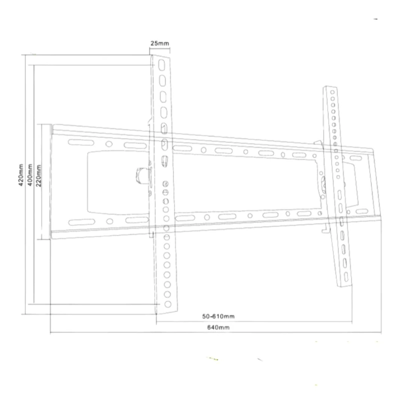 SOPORTE UNIVERSAL REGULABLE PARA TV DE 32 A 80 PULGADAS - 9