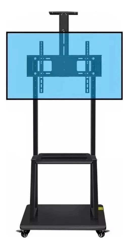 SOPORTE MOVIL PARA TV CON RUEDAS Y ALTURA AJUSTABLE - 3