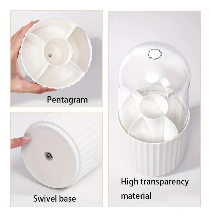 ORGANIZADOR DE MAQUILLAJE COMPACTO PARA TOCADOR - 4