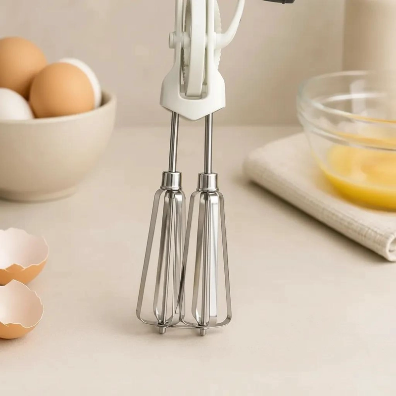 BATIDOR MANUAL PARA MEZCLAR INGREDIENTES EN COCINA Y REPOSTERIA - 5